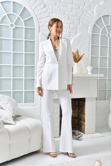 Blazer-Set Weiss