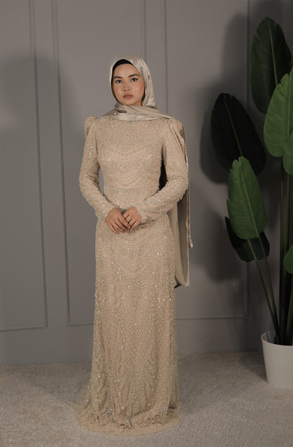 Ameera Dress - Beige