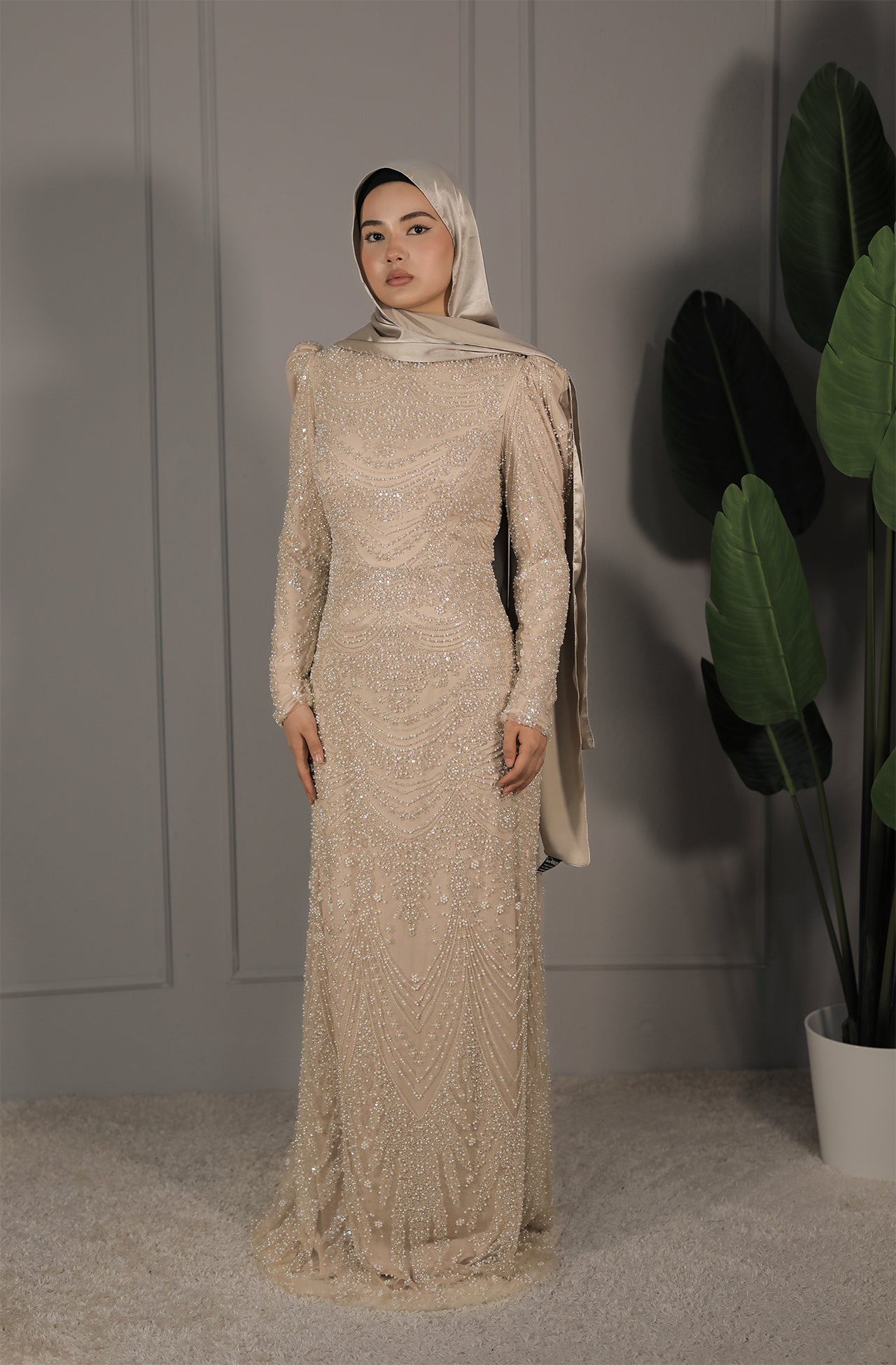 Ameera Dress - Beige