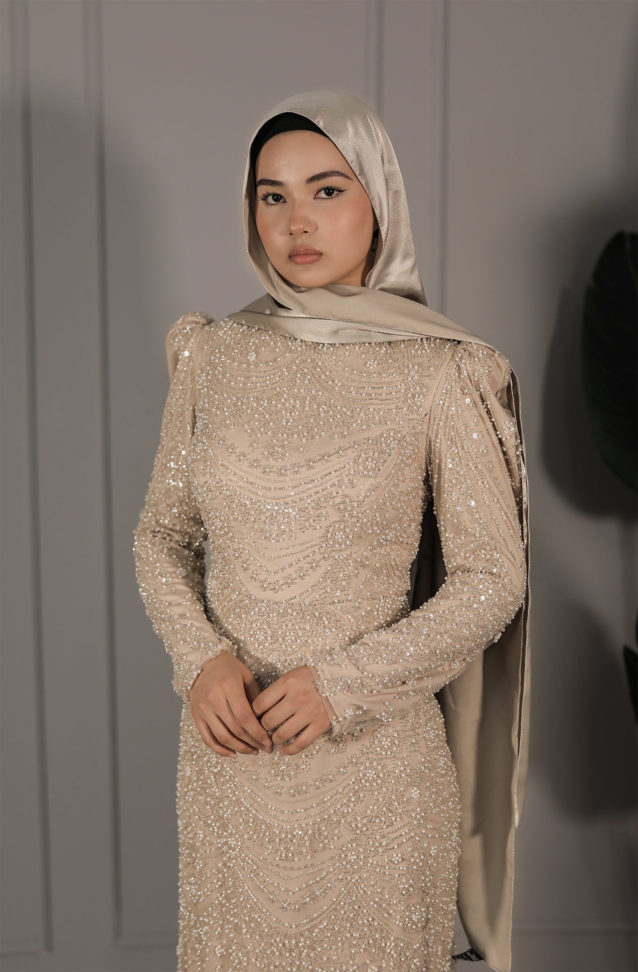 Ameera Dress - Beige