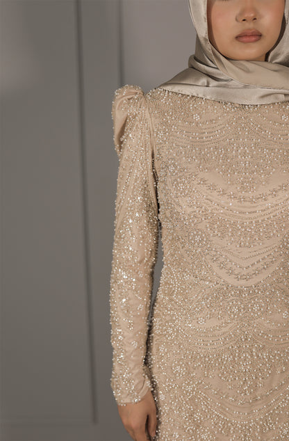 Ameera Dress - Beige
