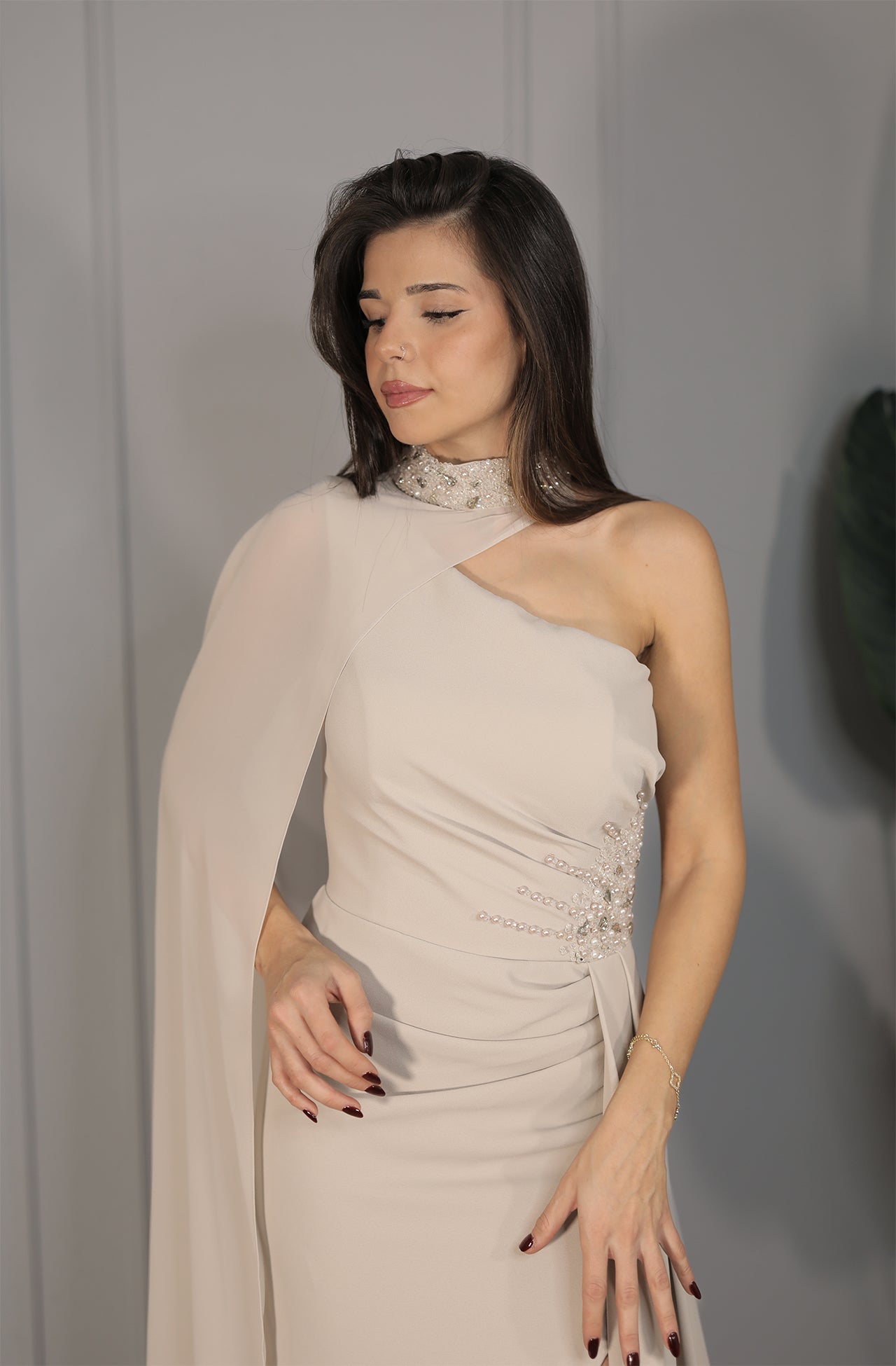 Ceyda Dress - Taupe (Vizon)