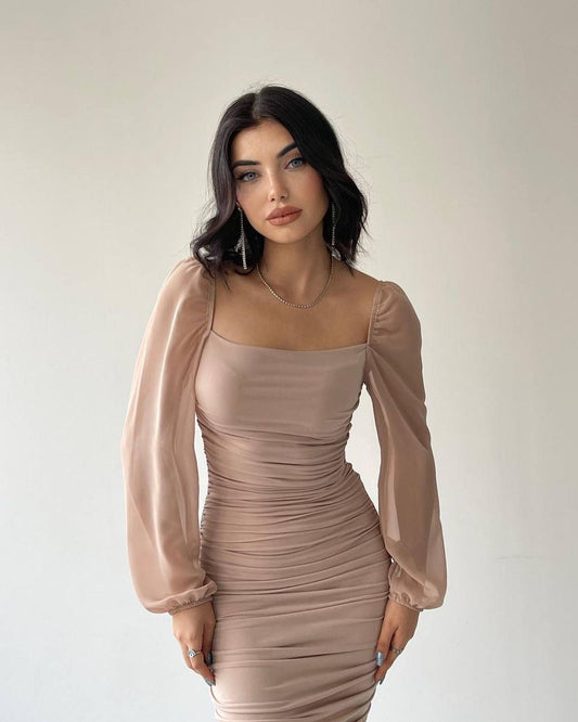 Deray Kleid Beige