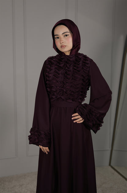 Elegantes Maxikleid mit Rüschen – Modest Fashion Damenkleid