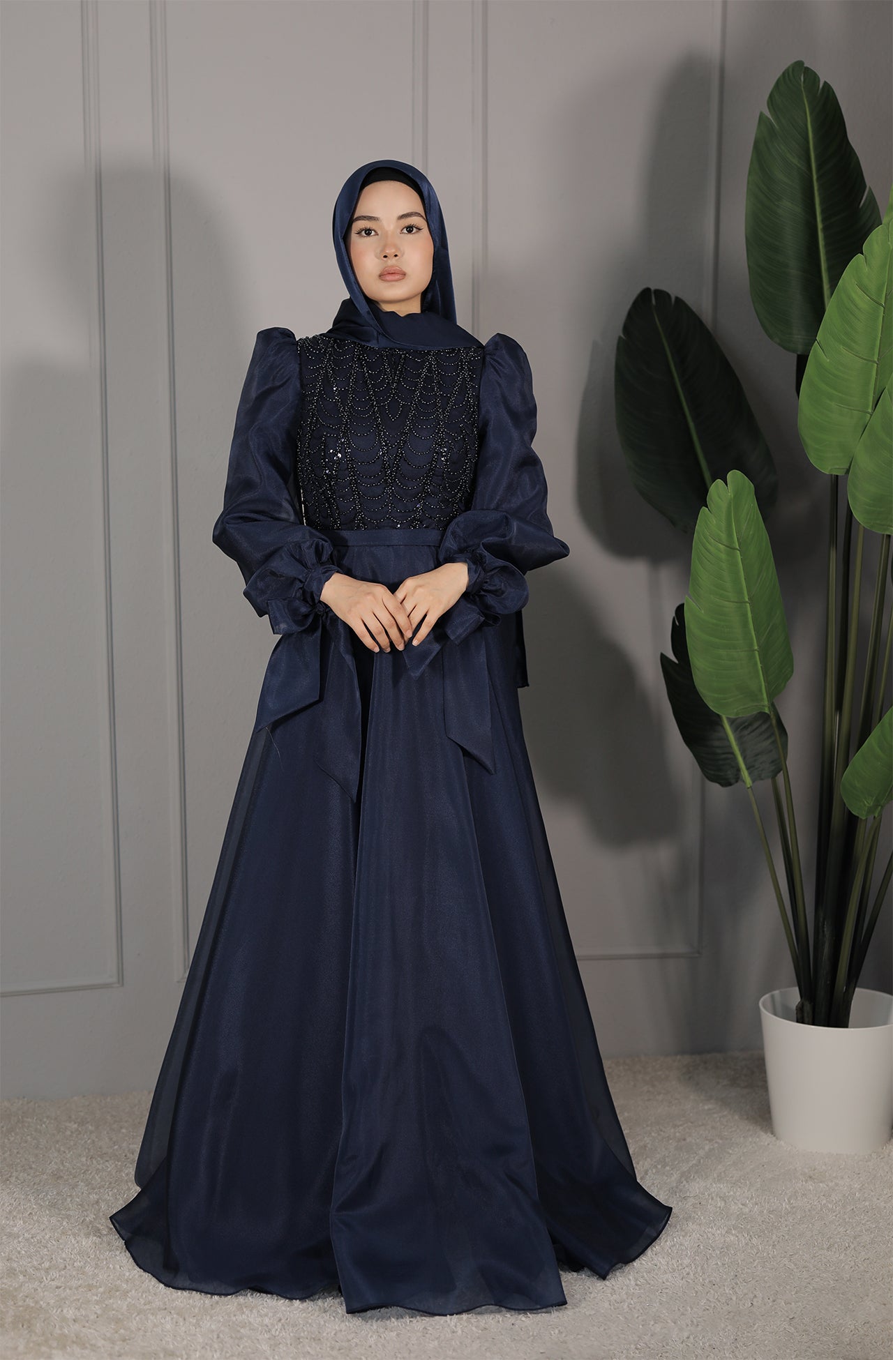 Elira Dress - Dunkelblau