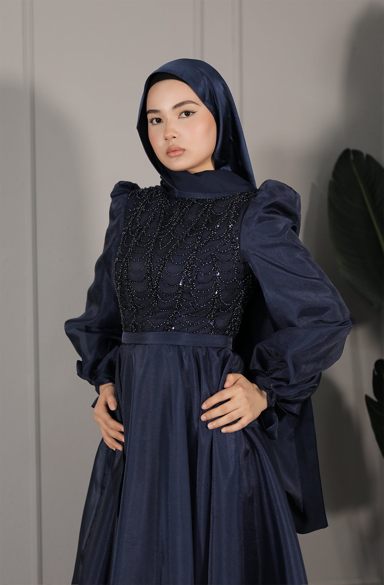 Elira Dress - Dunkelblau