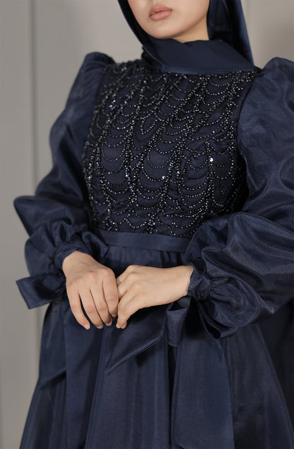 Elira Dress - Dunkelblau