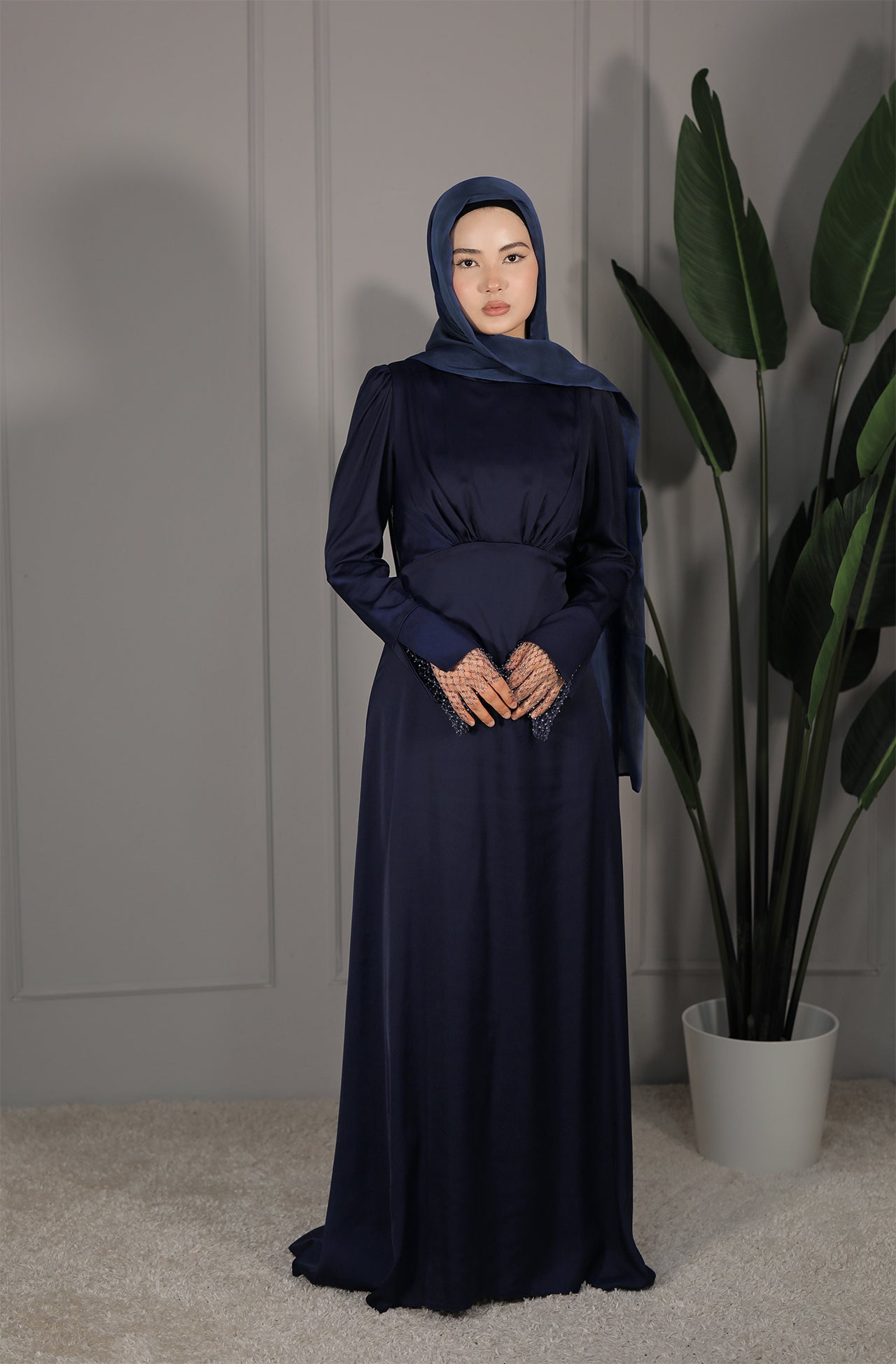 Farah Dress - Nachtblau
