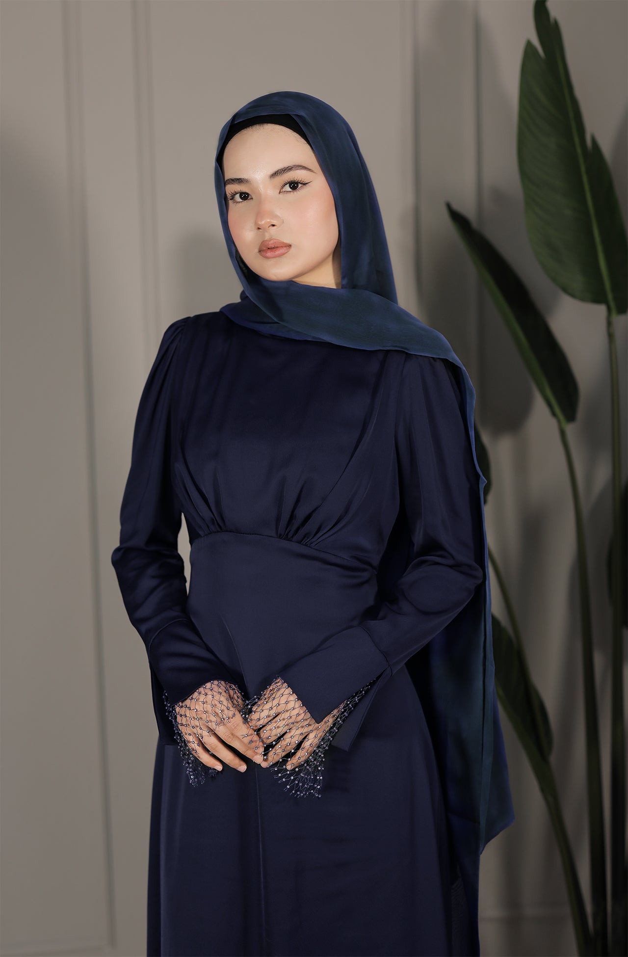 Farah Dress - Nachtblau
