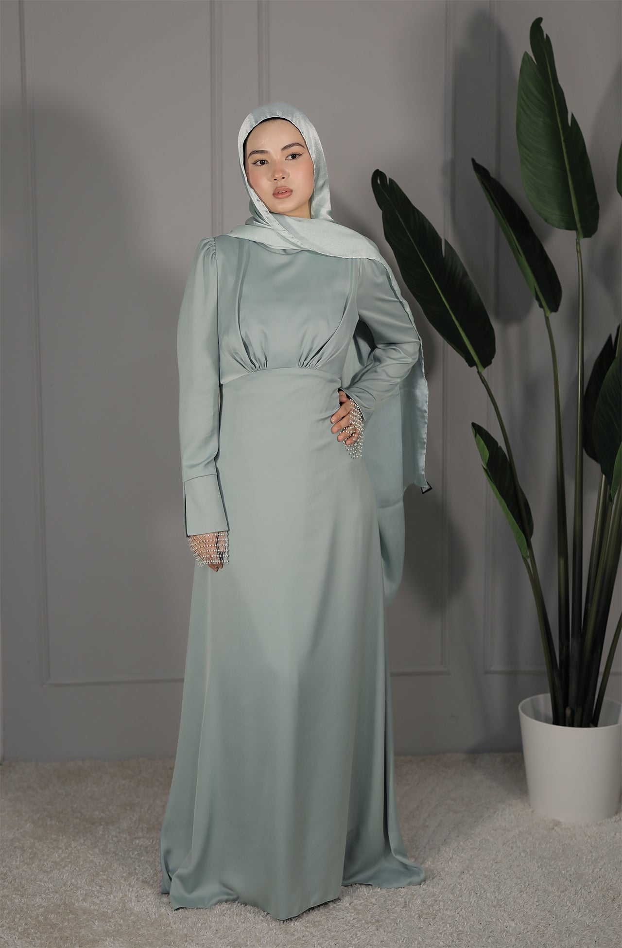 Farah Dress - Mintgrün