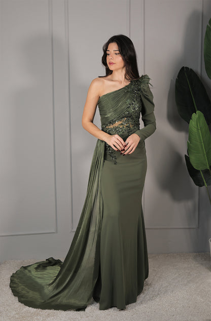 Hale Dress - Olivgrün