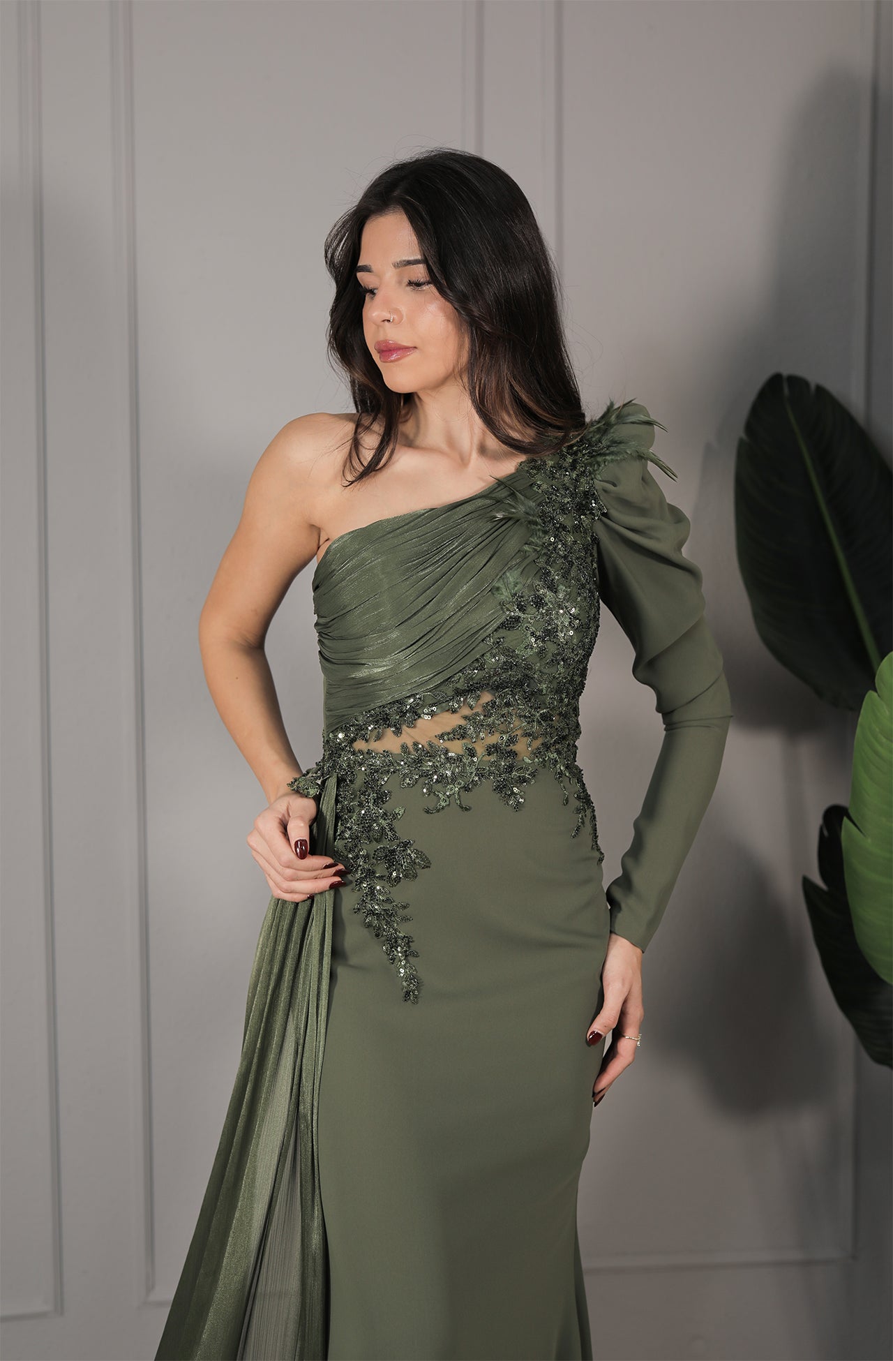 Hale Dress - Olivgrün