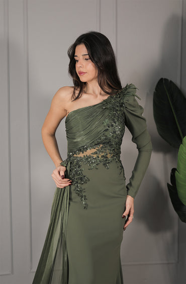 Hale Dress - Olivgrün