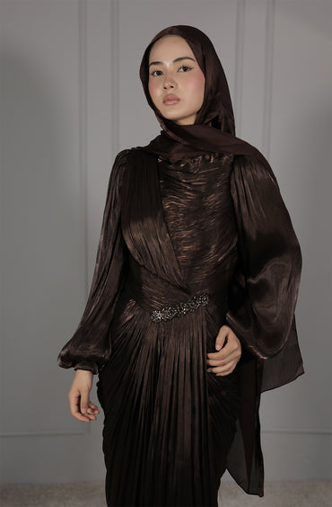 Hilal Dress - Braun