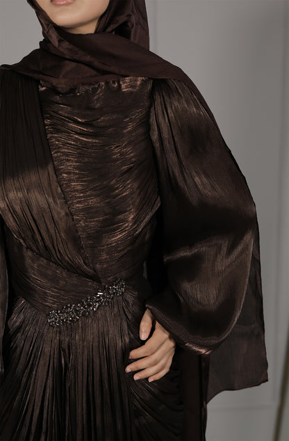 Hilal Dress - Braun