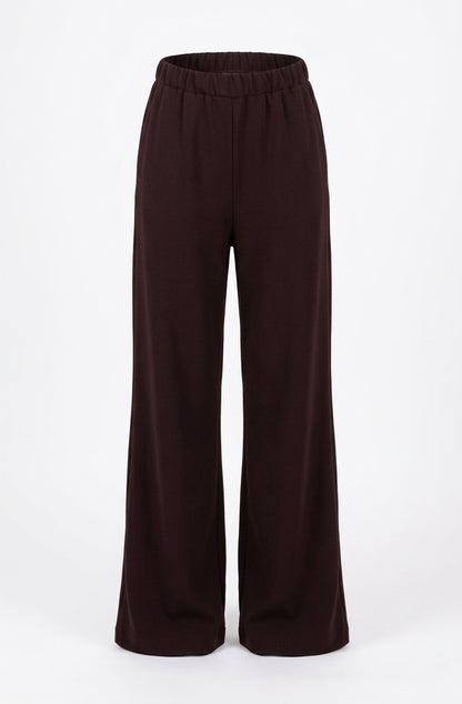 Pflaume Stoffhose für Damen – Eleganz & Komfort