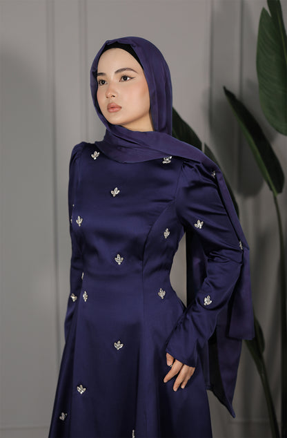 Huda Dress - Nachtblau