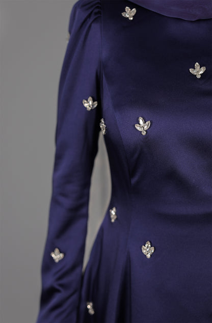 Huda Dress - Nachtblau