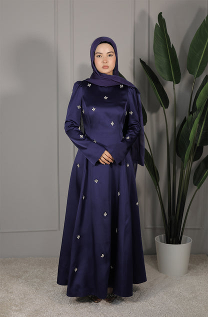 Huda Dress - Nachtblau