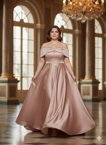 Romy Dress - Champagner-Rosé