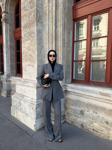 Graue Schlaghose für Damen – Eleganz & Komfort