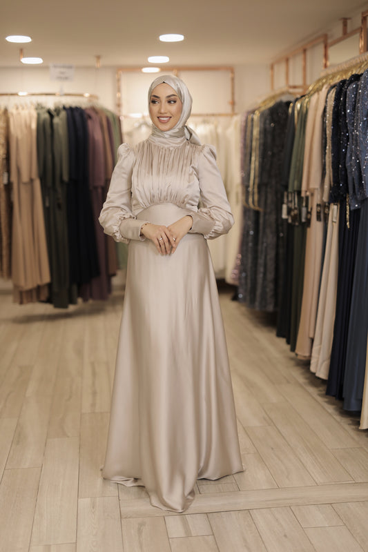 Sima Dress-Beige