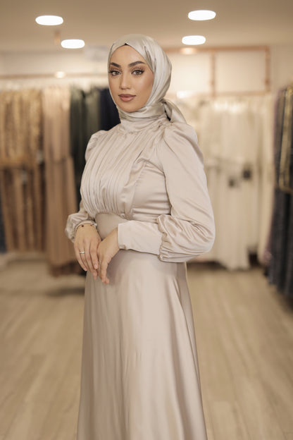 Sima Dress-Beige