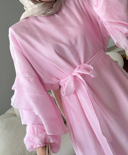 Elegantes Maxikleid in Rosa – Modest Fashion Damenkleid