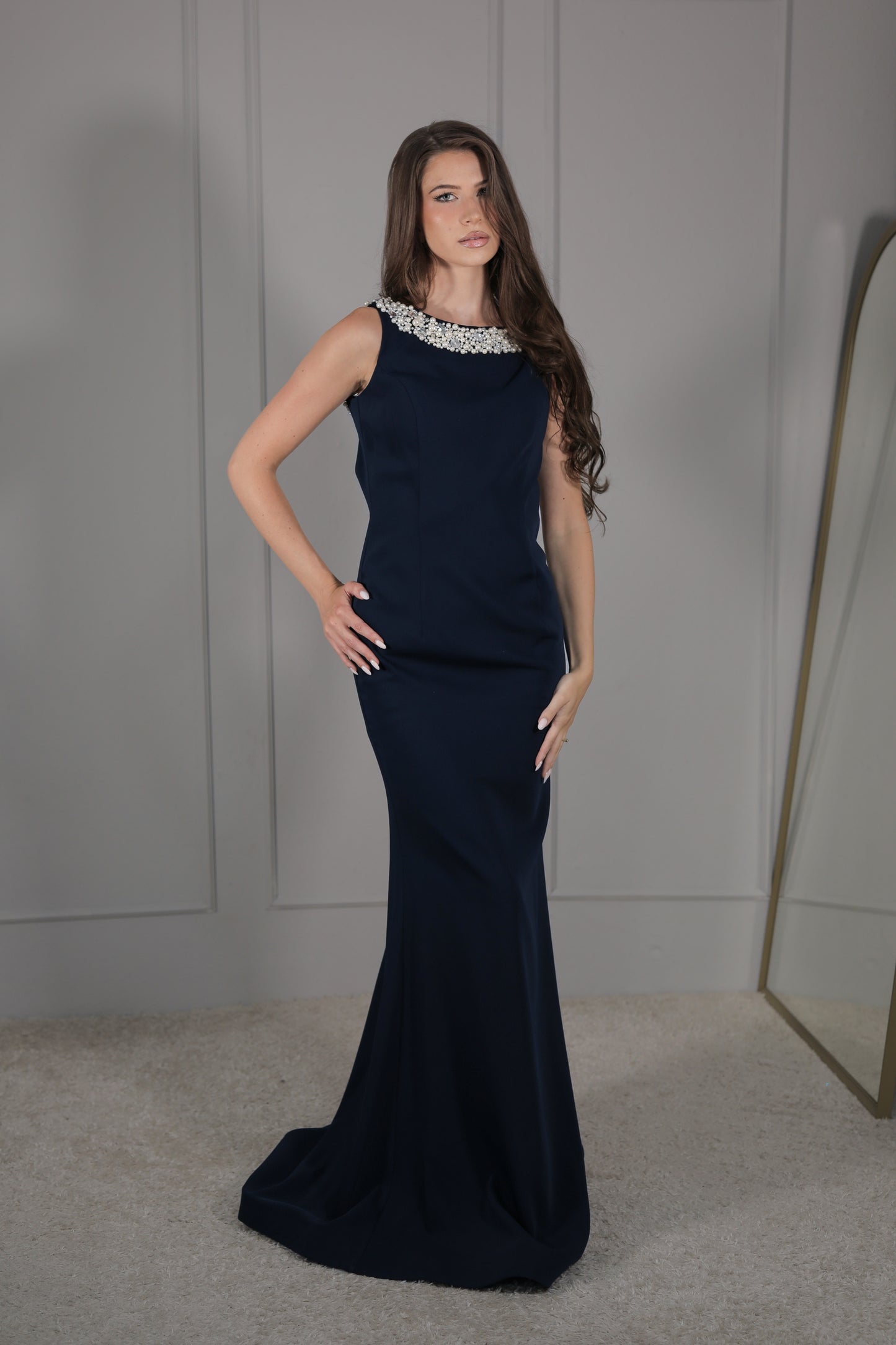 Nisa Dress - Dunkelblau