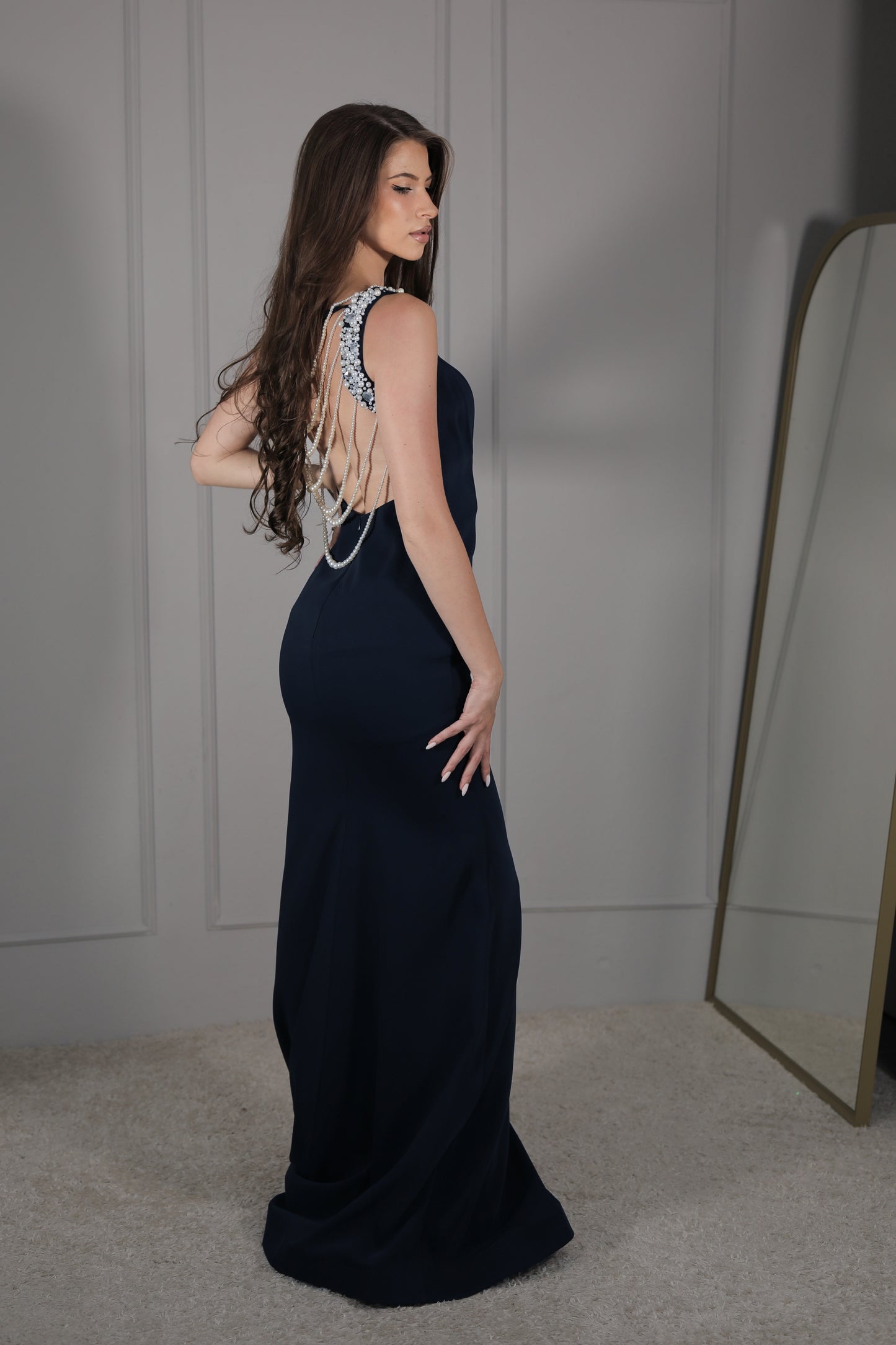 Nisa Dress - Dunkelblau