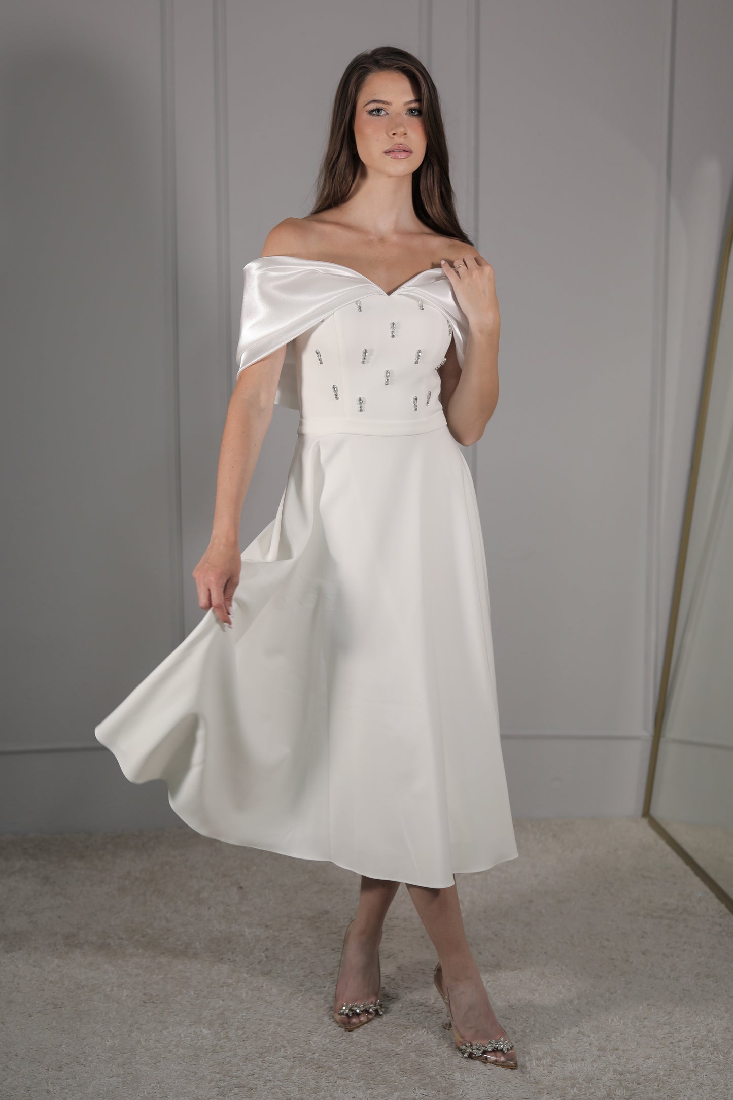 Lora Dress - Weiß
