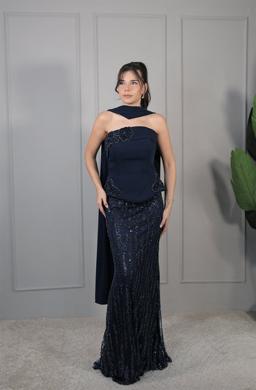 Kira Dress - Dunkelblau