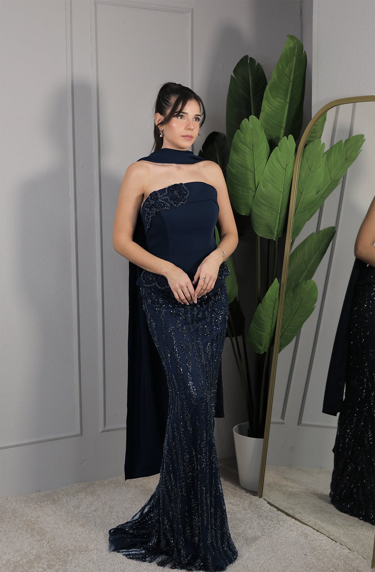 Kira Dress - Dunkelblau