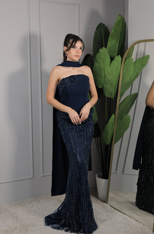 Kira Dress - Dunkelblau