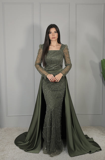 Lena Dress - Khaki Grün