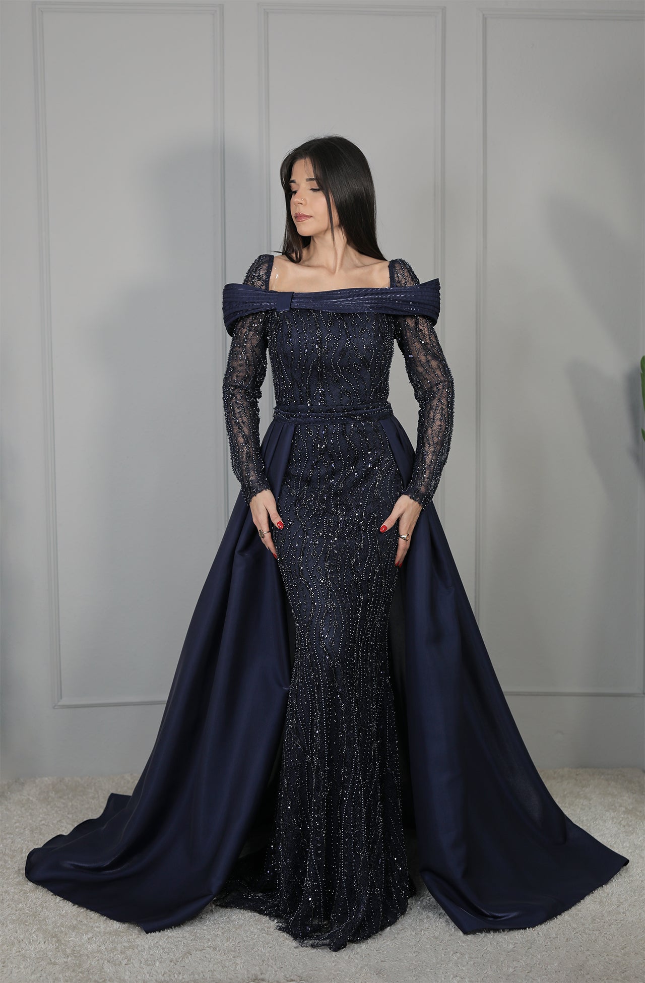 Leni Dress - Dunkelblau