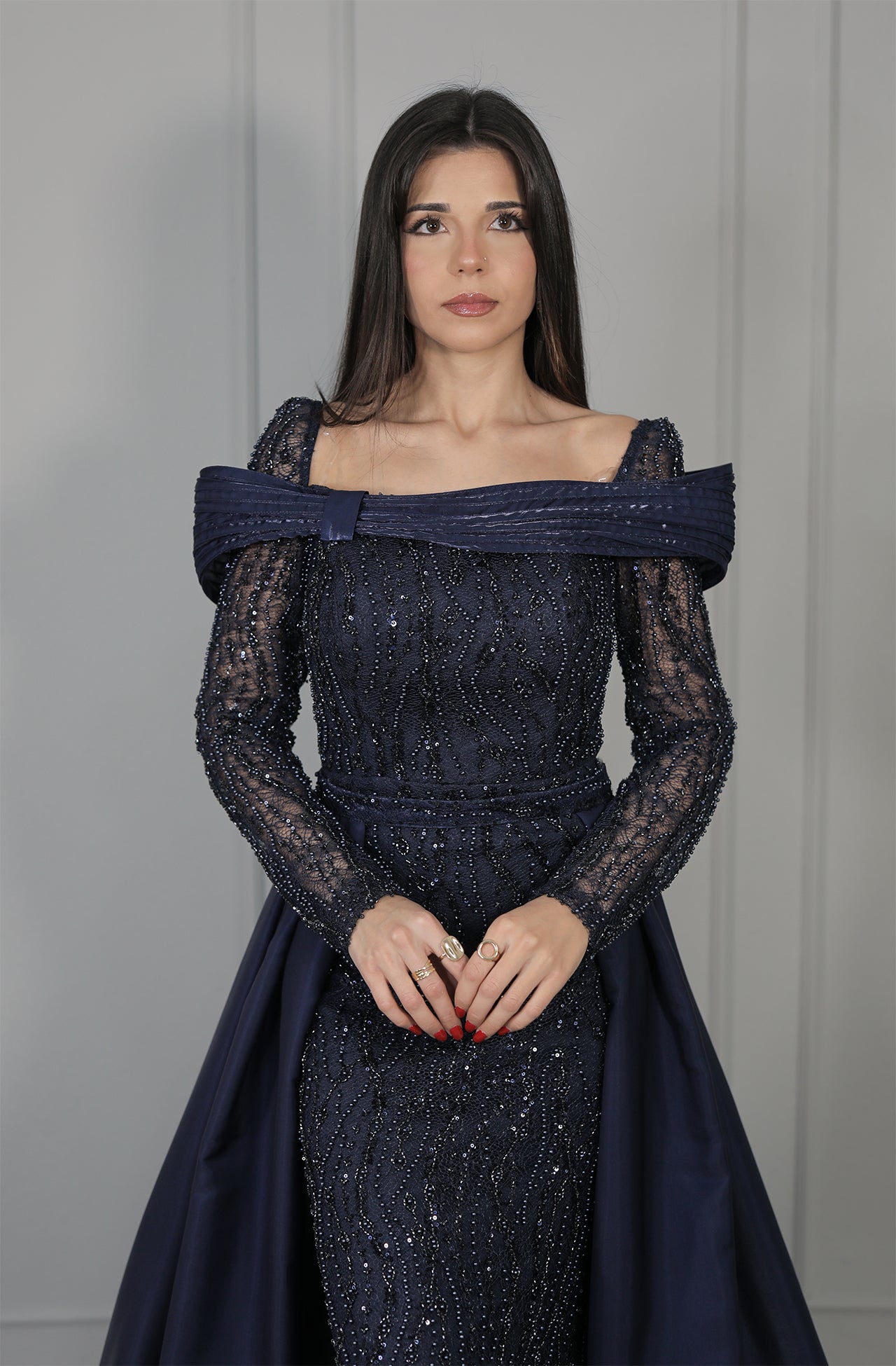 Leni Dress - Dunkelblau