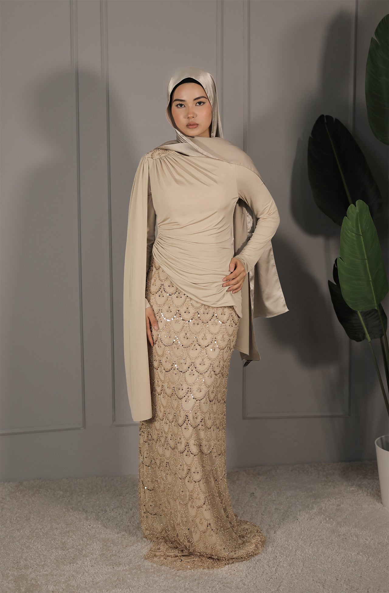 Liyana Dress - Beige