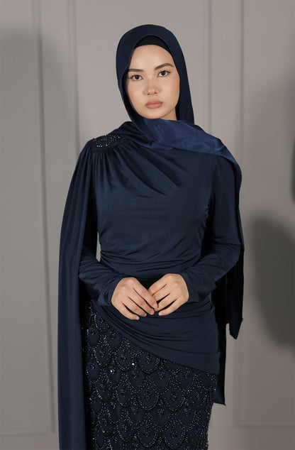 Liyana Dress - Dunkelblau