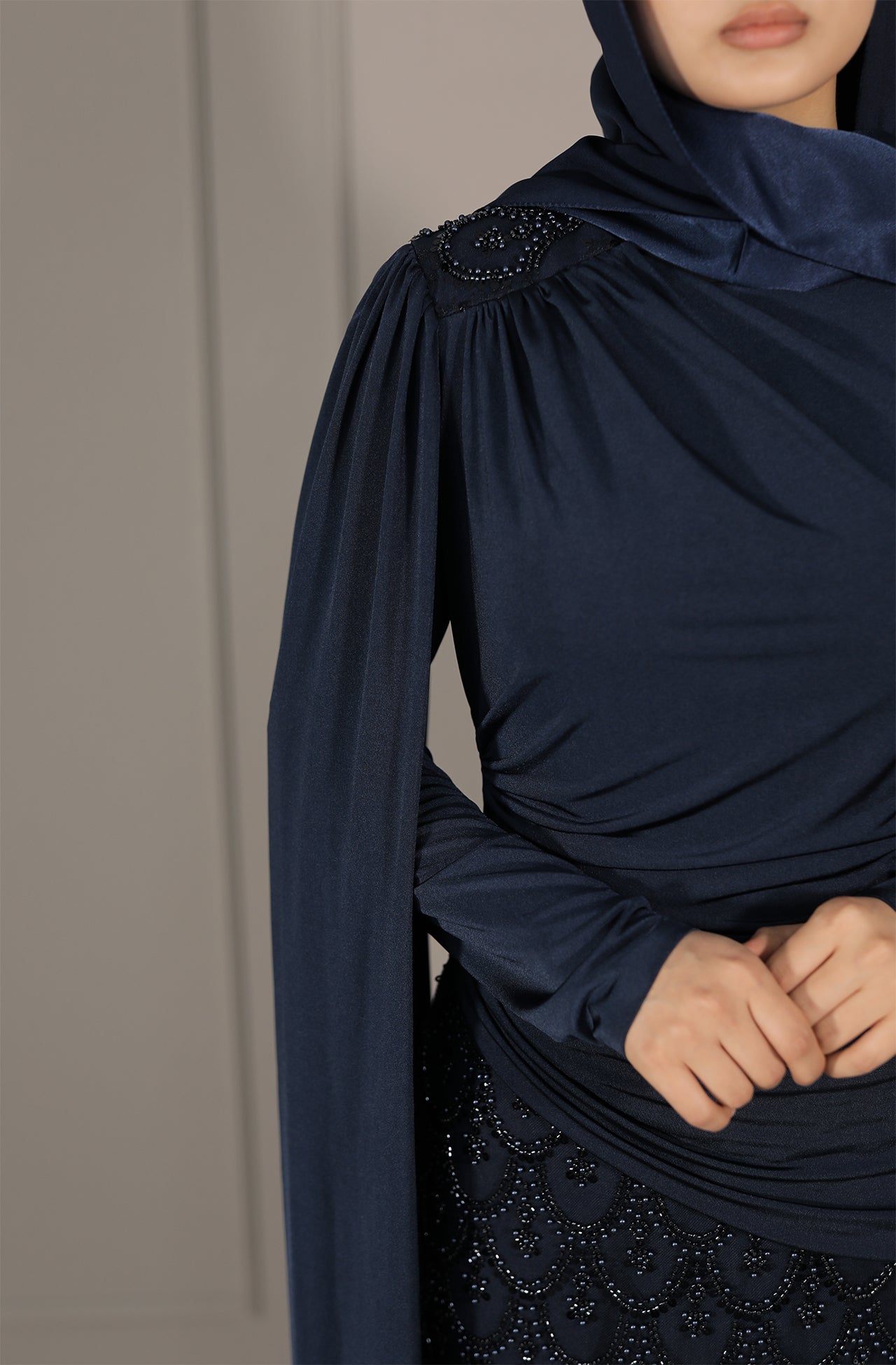 Liyana Dress - Dunkelblau