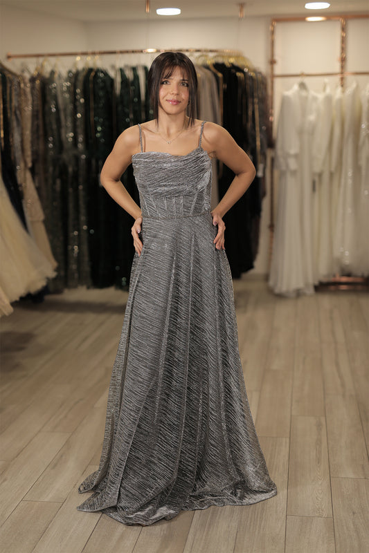 Luna Dress - Grau