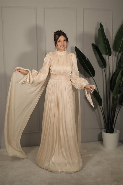 Nevra Dress - Beige