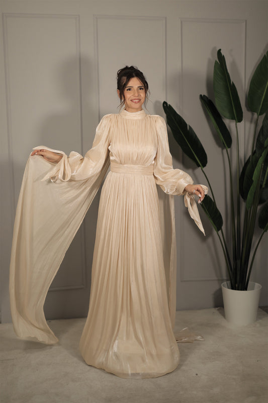 Nevra Dress - Beige