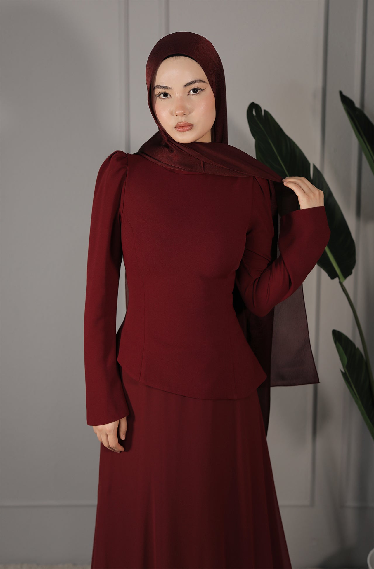 Rania Dress - Bordeaux