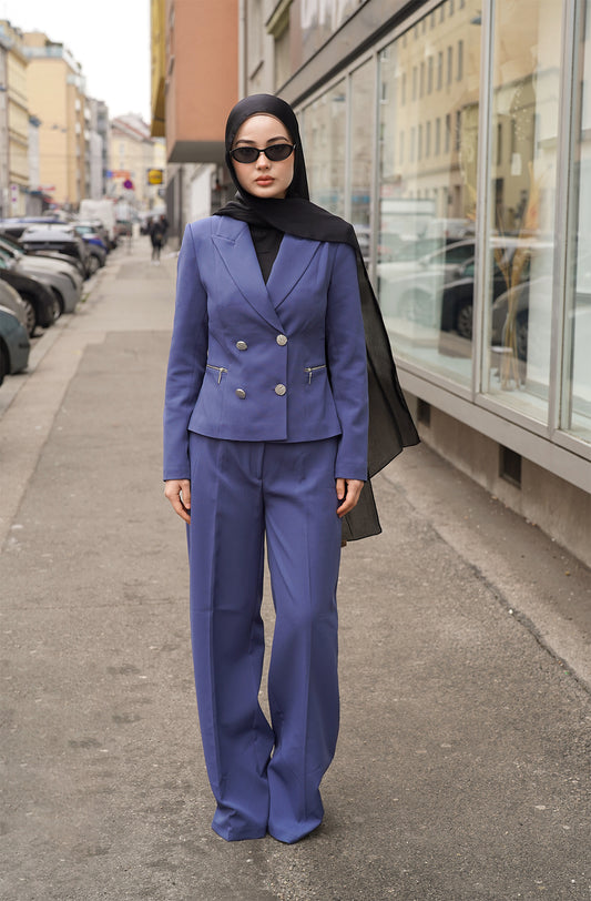 Royal Blue Power Suit – 2-teiliges Set