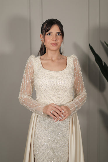 Saren Dress - Creme