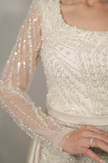 Saren Dress - Creme