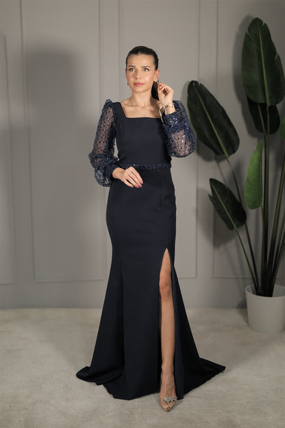 Sinem Dress - Marineblau