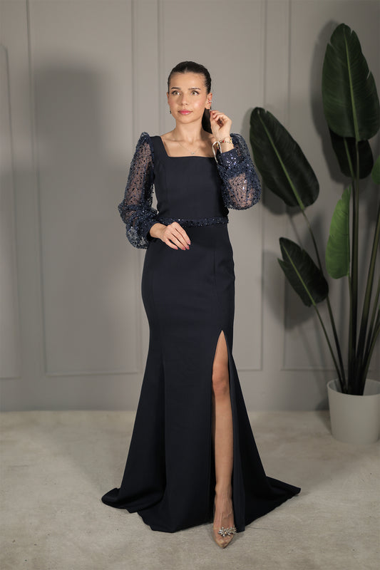 Sinem Dress - Marineblau