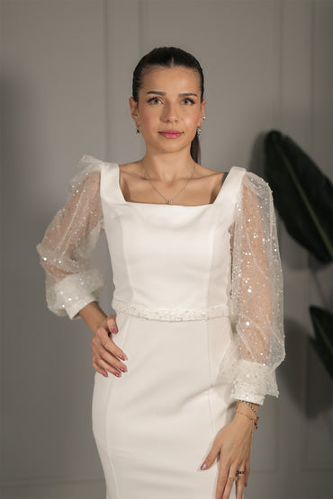 Sinem Dress - Weiß